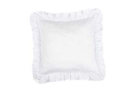 Cotton & Sweets - Pillow with ruffles SG - White