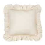 Cotton & Sweets - Pillow with ruffles and bubbles Boho - Vanilla