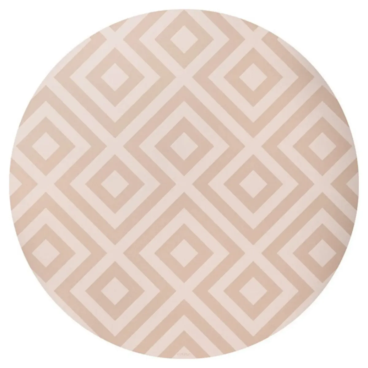 Eeveve - Round Splash Mat Modern Blocks - Desert Sand