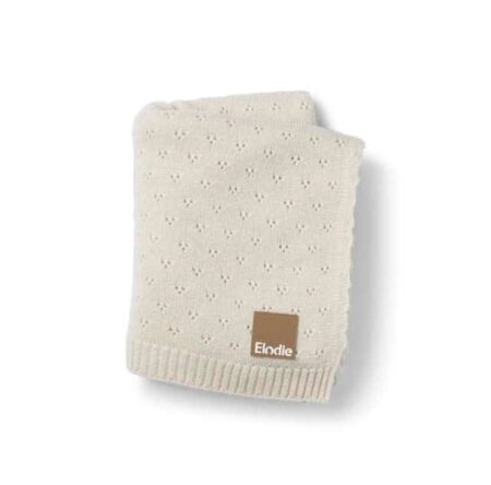 Elodie - Pointelle Dekentje Creamy White