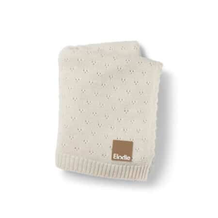 Elodie - Pointelle Dekentje Creamy White