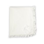 First - G blanket fur & bow COUTURE- off white
