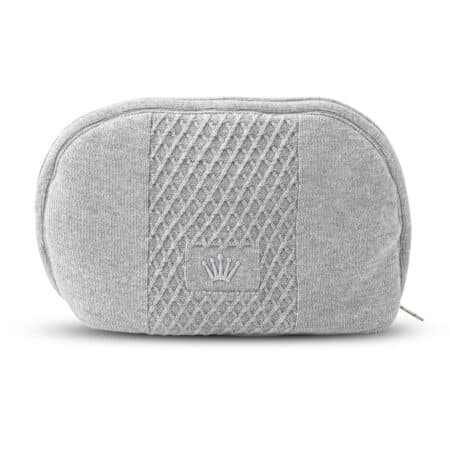 First - Moonlight Grey - Grijs tricot toilettasje
