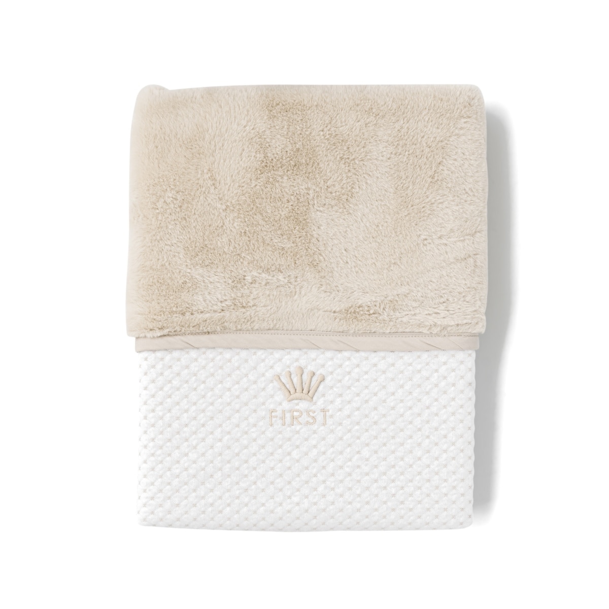 First - blanket for bed LIO SILENT SANDS - white-beige
