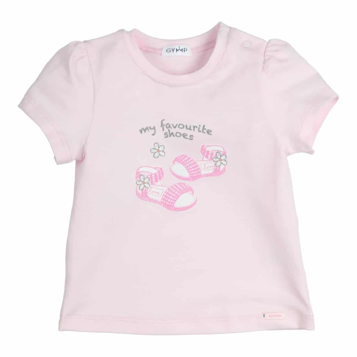 Gymp - T-shirt Aerobic My Favorite Shoes - Light Pink