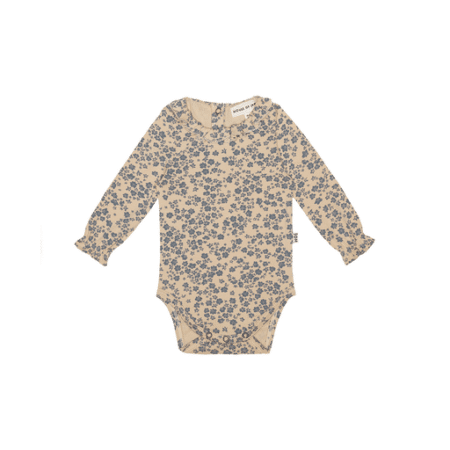 House Of Jamie - Frill Collar Bodysuit - Dusk Blue Blossom