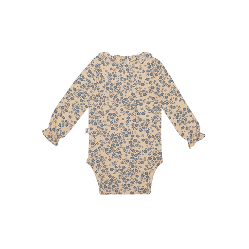 House Of Jamie - Frill Collar Bodysuit - Dusk Blue Blossom