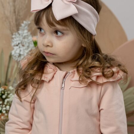 Jamiks - Haarband met grote strik - Oudroze