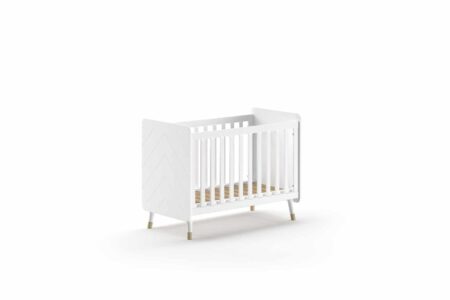 Jaxx - Billy Babybed 60X120 Cm Satin White (Lattenbodem Inbegrepen)