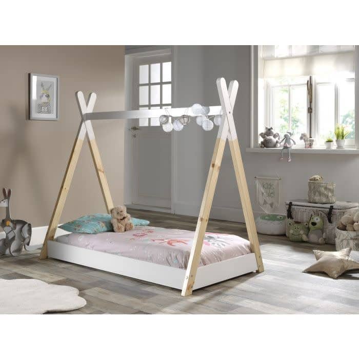 Jaxx - Tipi Bed 70X140 Cm Wit (Lattenbodem Inbegrepen)