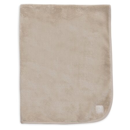 Jollein - Deken Ledikant 100x150cm Basic Jersey/Sherpa - Warm Sand