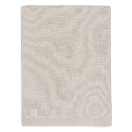 Jollein - Deken Ledikant 100x150cm Basic Knit - Oatmeal