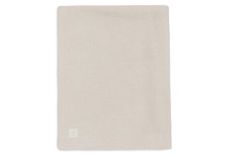 Jollein - Deken Ledikant 100x150cm Basic Knit - Oatmeal/Velvet
