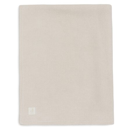 Jollein - Deken Ledikant 100x150cm Basic Knit - Oatmeal/Velvet