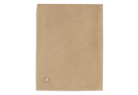 Jollein - Deken Ledikant 100x150cm Basic Knit Biscuit/Fleece