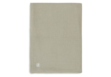Jollein - Deken Ledikant 100x150cm Basic Knit Olive Green/Fleece