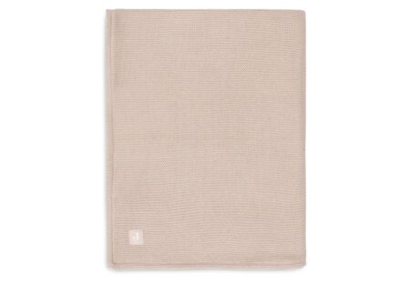 Jollein - Deken Ledikant 100x150cm Basic Knit Wild Rose/Fleece