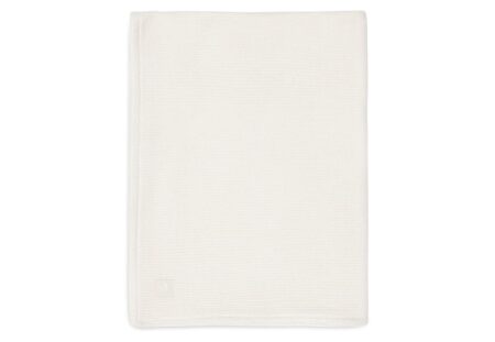 Jollein - Deken Ledikant 100x150cm Basic knit Ivory/Coral Fleece