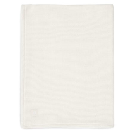 Jollein - Deken Ledikant 100x150cm Basic knit Ivory/Coral Fleece