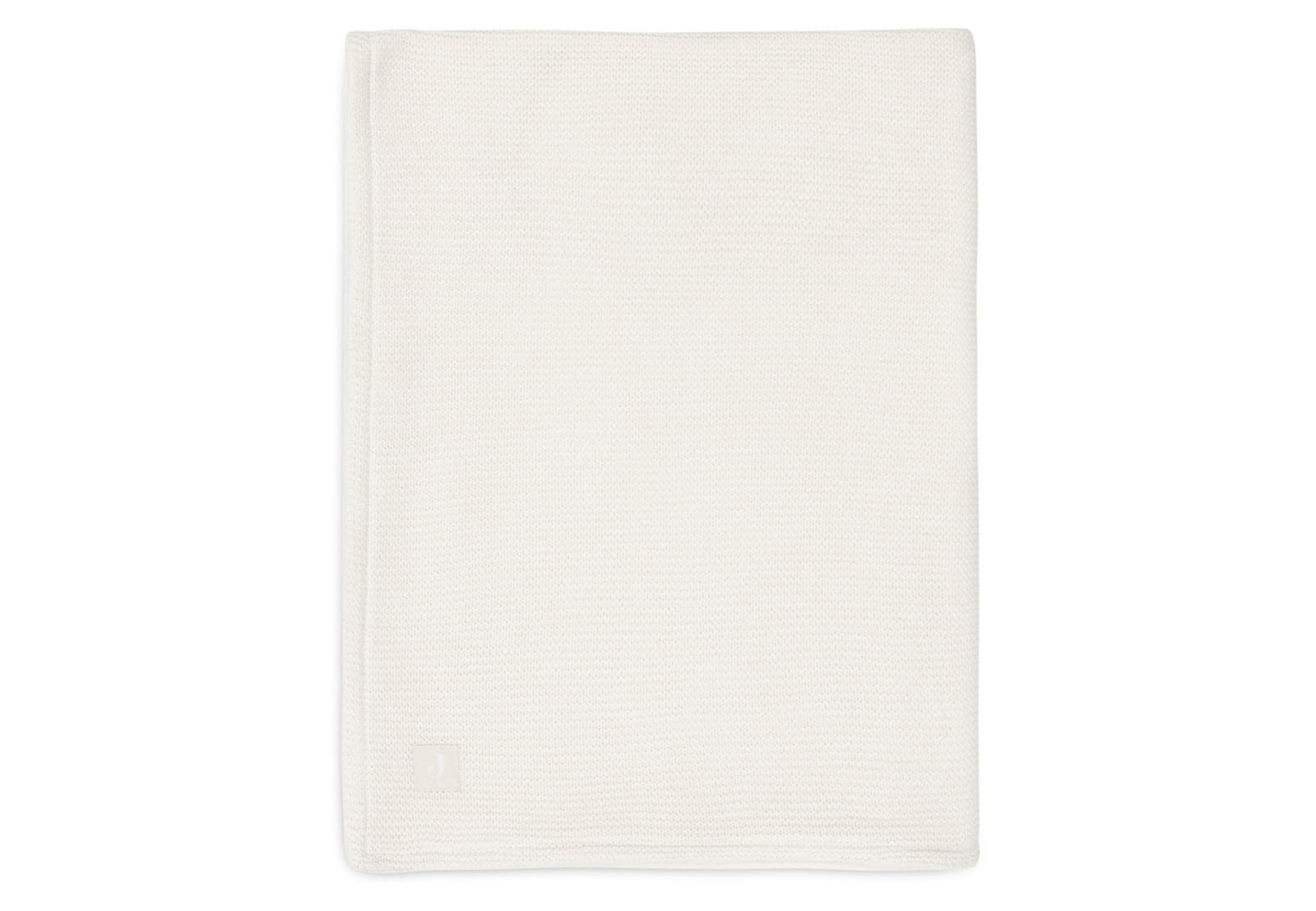 Jollein - Deken Ledikant 100x150cm Basic knit Ivory/Coral Fleece