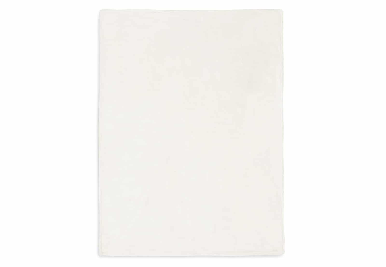 Jollein - Deken Ledikant 100x150cm Basic knit Ivory/Coral Fleece