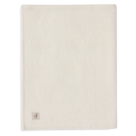 Jollein - Deken Ledikant 100x150cm Cosy Knit Ivory/Velvet