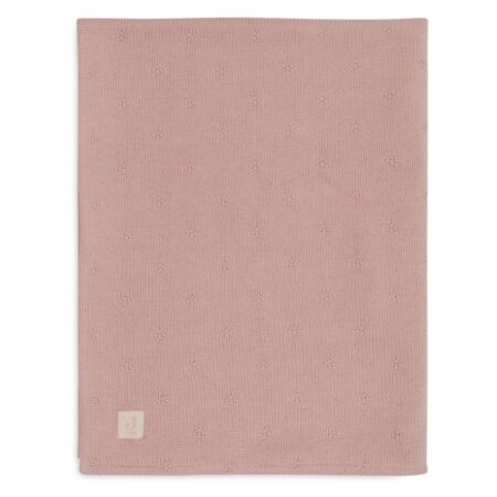 Jollein - Deken Ledikant 100x150cm Cosy Knit Wild Rose/Velvet