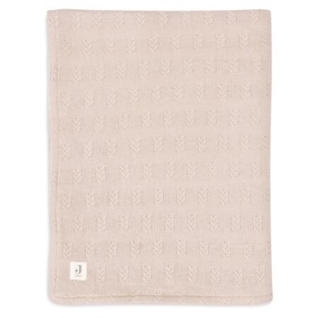 Jollein - Deken Ledikant 100x150cm Grain Knit Wild Rose/Velvet