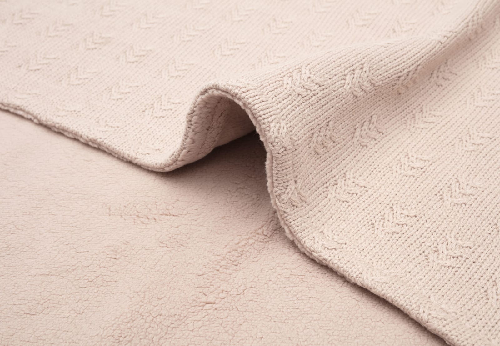 Jollein - Deken Ledikant 100x150cm Grain Knit Wild Rose/Velvet