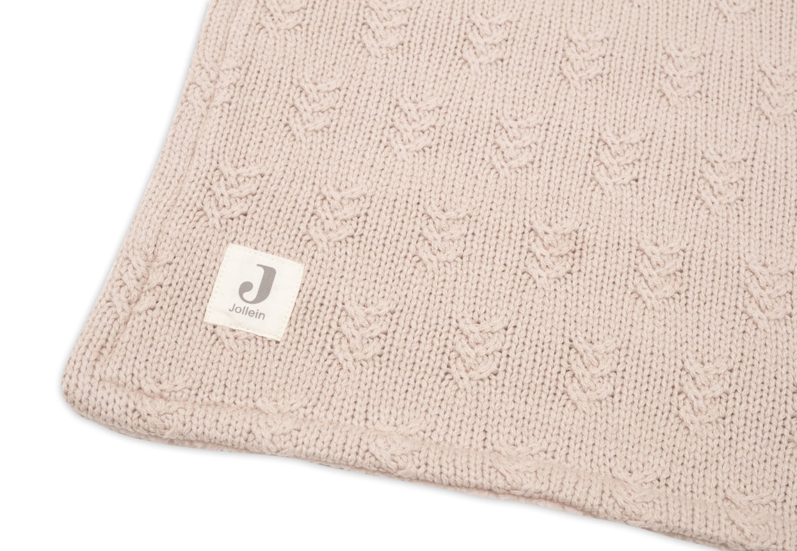 Jollein - Deken Ledikant 100x150cm Grain Knit Wild Rose/Velvet