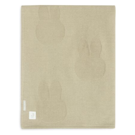 Jollein - Deken Ledikant 100x150cm Miffy Olive Green/Coral Fleece