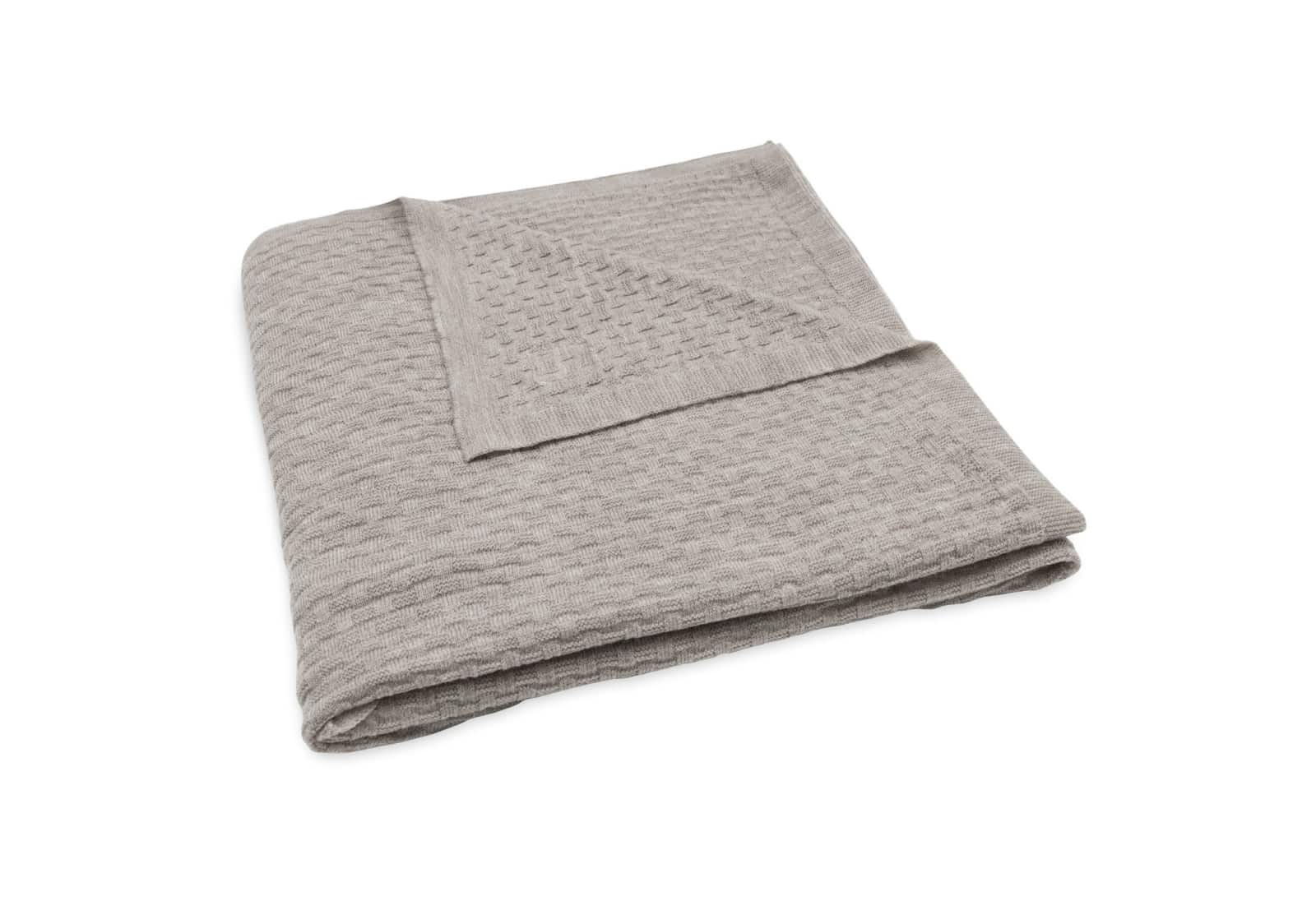 Jollein - Deken Ledikant 100x150cm Weave Knit Merino wool Funghi