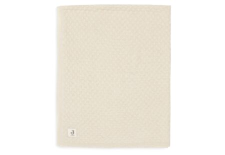 Jollein - Deken Ledikant 100x150cm Weave Knit Merino wool Oatmeal