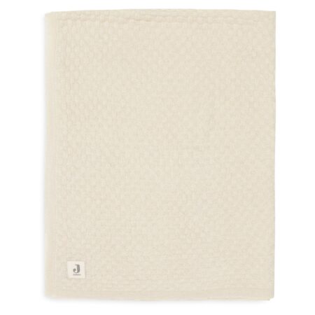 Jollein - Deken Ledikant 100x150cm Weave Knit Merino wool Oatmeal