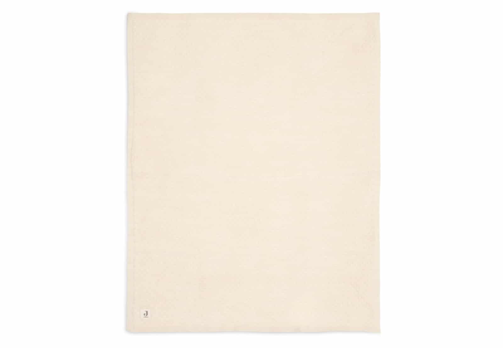 Jollein - Deken Ledikant 100x150cm Weave Knit Merino wool Oatmeal