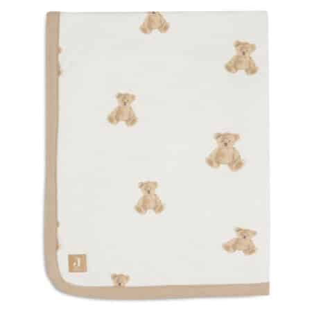 Jollein - Deken Ledikant Jersey 100x150cm Teddy Bear