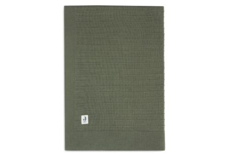 Jollein - Deken Ledikant Pure Knit Leaf Green GOTS