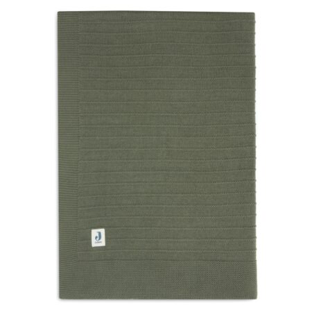 Jollein - Deken Ledikant Pure Knit Leaf Green GOTS