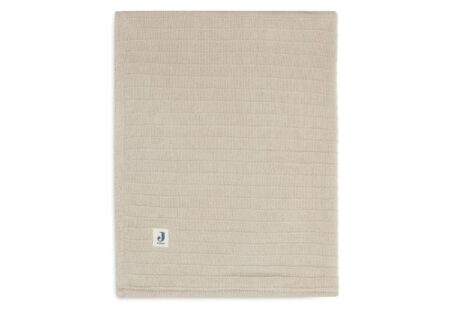 Jollein - Deken Ledikant Velvet Pure Knit Nougat GOTS