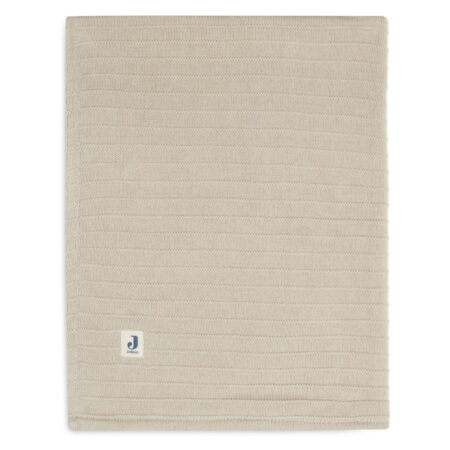 Jollein - Deken Ledikant Velvet Pure Knit Nougat GOTS