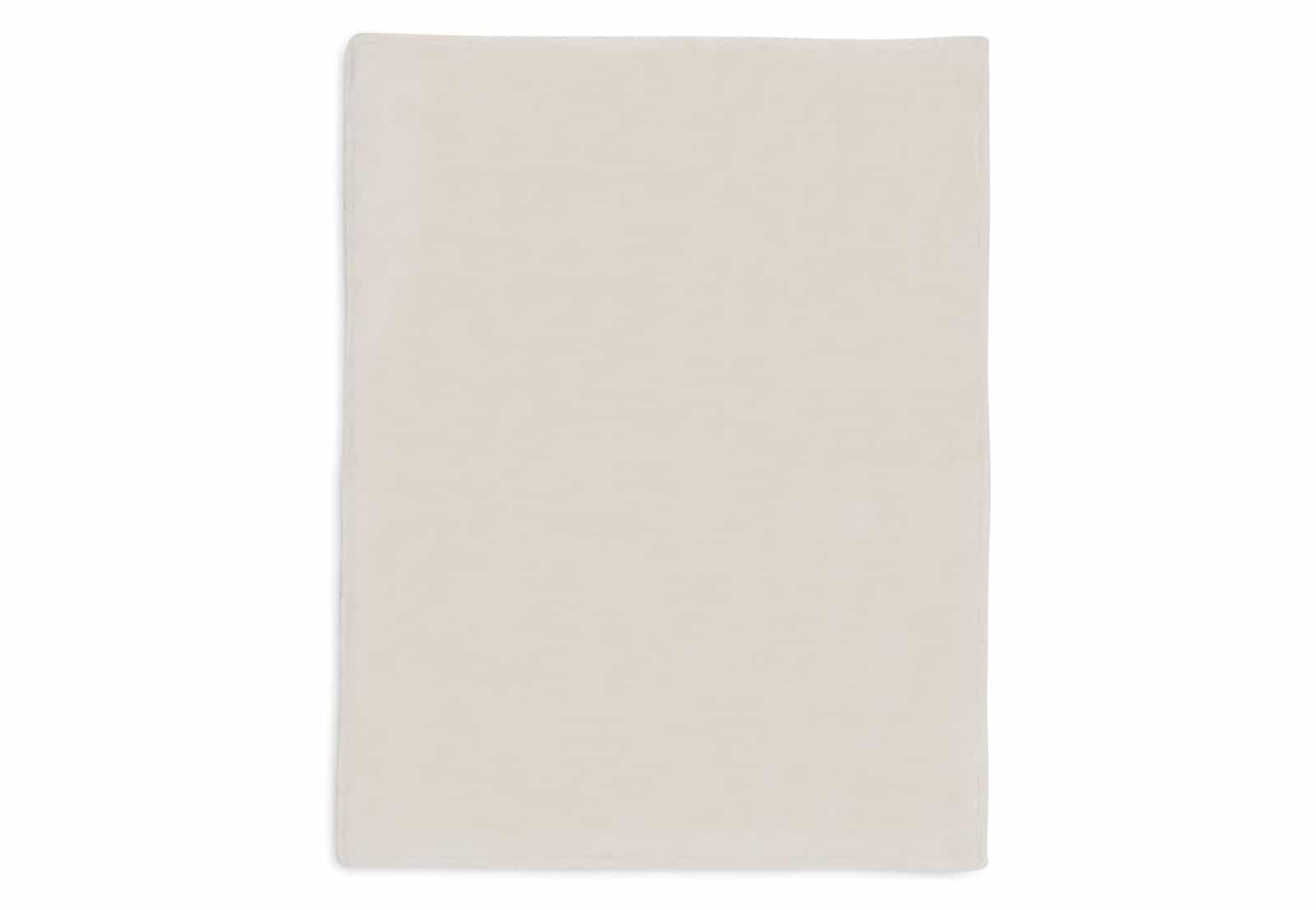 Jollein - Deken Wieg 75x100cm Basic Knit - Oatmeal/Velvet