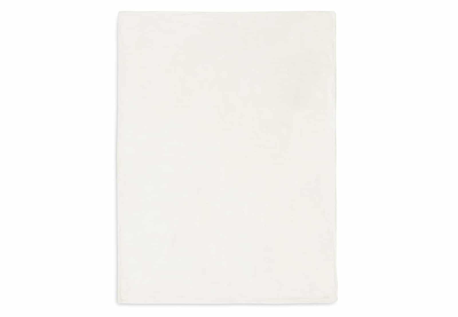 Jollein - Deken Wieg 75x100cm Basic knit Ivory/Coral Fleece