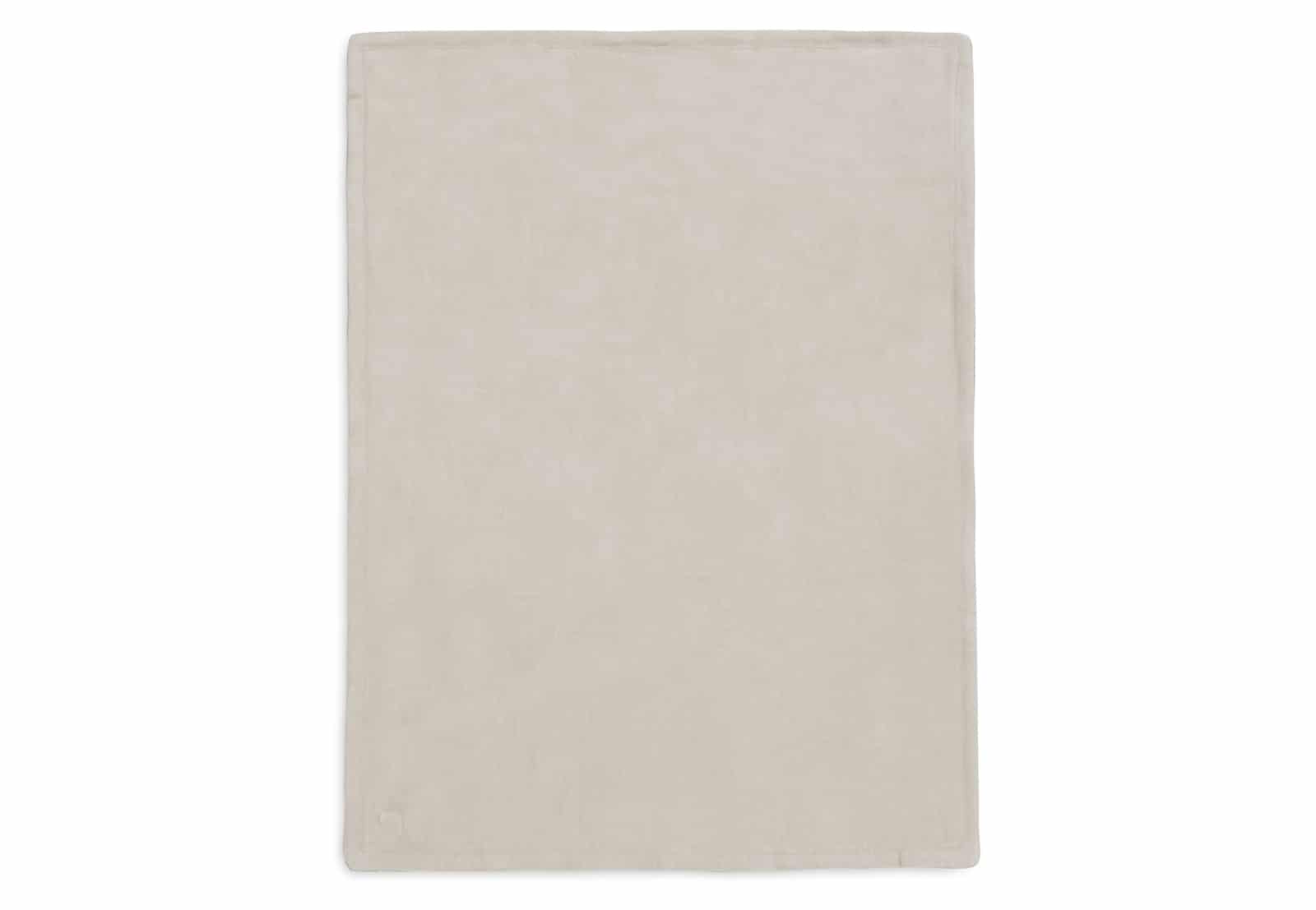Jollein - Deken Wieg 75x100cm Box Knit - Warm Sand/Velvet - GOTS