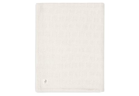 Jollein - Deken Wieg 75x100cm Grain Knit Oatmeal/Velvet
