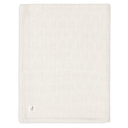 Jollein - Deken Wieg 75x100cm Grain Knit Oatmeal/Velvet