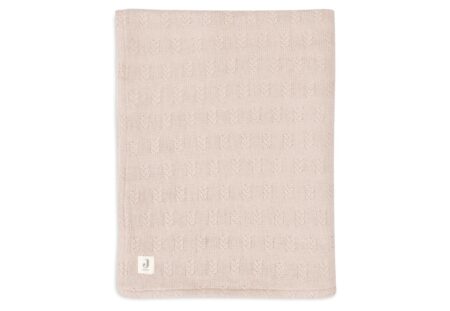 Jollein - Deken Wieg 75x100cm Grain Knit Wild Rose/Velvet