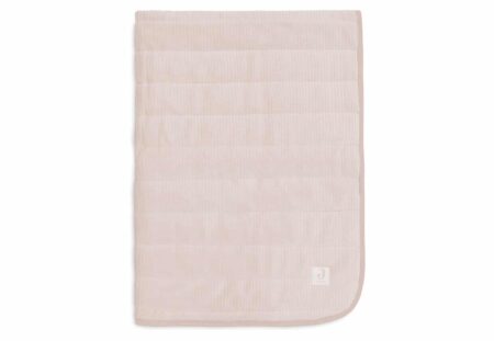 Jollein - Deken Wieg 75x100cm Velvet Rib - Wild Rose