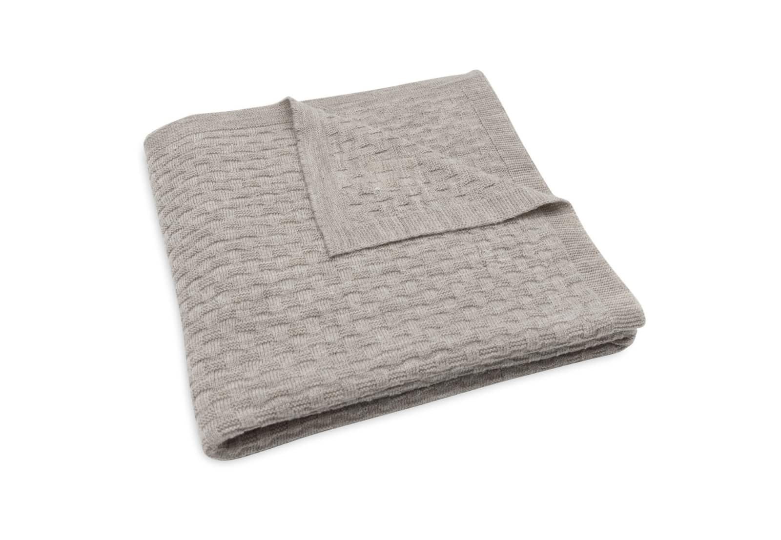 Jollein - Deken Wieg 75x100cm Weave Knit Merino wool Funghi