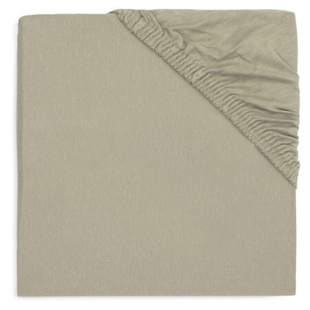 Jollein - Hoeslaken Boxmatras Jersey 75x95cm Olive Green