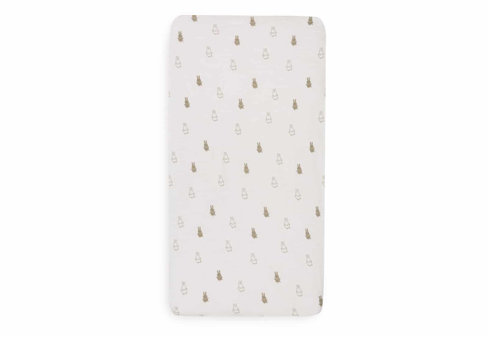 Jollein - Hoeslaken Jersey 40/50x80/90cm Happy Miffy Olive Green